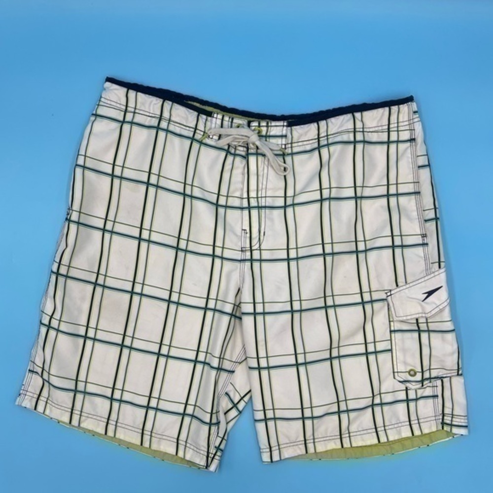 Speedo Cargo Plaid Swim Shorts